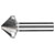 PFERD 25202119 KES Countersink 31mm HSS 90° drop angle triangular shank
