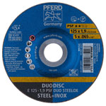PFERD 62012630 PSF DUO Grinding Disc 125mm steel/INOX 10 pcs