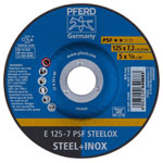 PFERD 62012640 PSF Steelox Grinding Disc 125mm 10pcs steel stainless