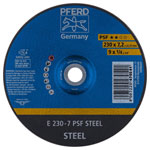 PFERD 62023634 PSF Steel Grinding Disc 230mm Bore 22.23mm 10pcs