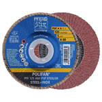 PFERD 67646125 POLIFAN flap Disc 125mm stainless steel/steel 10 pcs