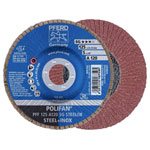 PFERD 67649125 POLIFAN flap Disc 125mm 10 pcs for steel and INOX