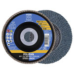 PFERD 67666125 POLIFAN flap Disc 125mm 22.23mm bore 10 pcs steel Cutting