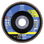 PFERD 69300934 POLIFAN flap Disc 125 mm 22.23 mm steel/stainless 10 pcs