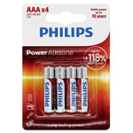 Philips 1546 Power AAA Battery Pack 1.5V Alkaline 4 pcs Long-Lasting
