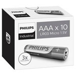 Philips 345 Industrial LR03 AAA Battery Alkali-Manganese 10 pcs