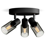 Philips 8720169299351 Palms Ceiling Floodlight E14 Black 25W Movable Heads