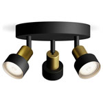 Philips 8720169299955 Conduit Ceiling Floodlight GU10 Black/Gold