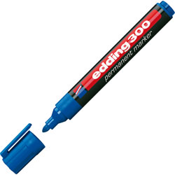 Edding 4-300-003 300 Permanent Marker Bullet Tip 1.5-3mm Blue