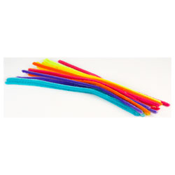 RVFM Jumbo Neon Pipe Cleaners - Pack of 18 | Rapid Online