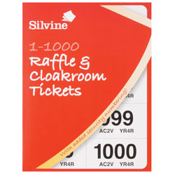 Silvine Raffle Tickets 1-1000