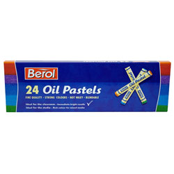 Berol Oil Pastels Pack of 24 | Rapid Online