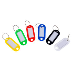 Cathedral Products KTS50 Standard Key Tags Assorted Colours (50 x 22 x 3) Pk 50