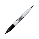 Sharpie S0811100 Marker Twin Tip Black Pack of 12