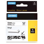 DYMO S0718600 / 18444 RHINO 12mm Vinyl Black on White
