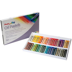 Pentel PHN50 Oil Pastels - Pack of 50