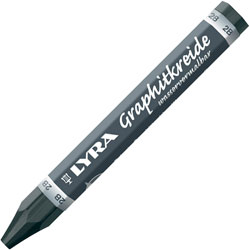 Lyra Graphite Crayons, Water-Soluble, 2B, Box of 12