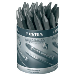 Lyra 5633240 Graphite Crayons Water-Soluble Assorted Box of 24