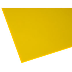 RVFM Acrylic Fluorescent Sheet- Yellow, 500 x 500 x 3mm