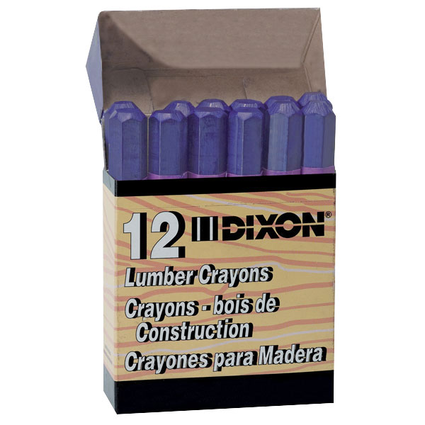 Lyra Dixon Lumber Crayons, Purple, Box of 12 Rapid Online