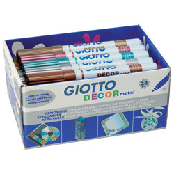 Giotto 494700 Decor Textile Multisurface Art Markers Box of 48