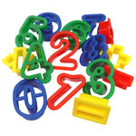 Major Brushes Plastic Dough Cutters Numbers and Symbols Pack of 15