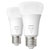 Philips 871951428919200 Hue LED Light Bulb 2pk 1050lm Warm White E27 Dimmable
