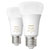 Philips 871951429125600 Hue LED Bulbs Pack of 2 E27 1100lm Smart Lighting