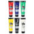 Scola BPW300/6/A Block / Lino Printing Ink Pack of 6x 300ml Assorted Colours