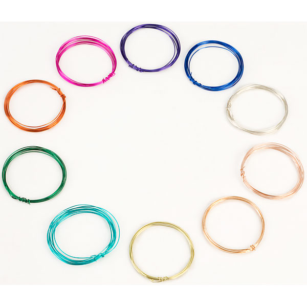 Rapid Coloured Copper Craft Wire Pack of 10 Rapid Online
