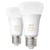 Philips 871951432824200 Hue LED Light Bulb 2-Pack E27 Warm to Cool White