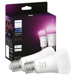 Philips 871951432836500 Hue LED Bulb 2 Pack 16M Colours E27 9W
