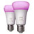 Philips 871951432836500 Hue LED Bulb 2 Pack 16M Colours E27 9W