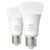Philips 871951432836500 Hue LED Bulb 2 Pack 16M Colours E27 9W