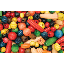 RVFM Assorted Wooden Beads 454g Bag