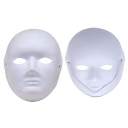 Major Brushes White Masks Cane Fibre Biodegradable Pack of 10