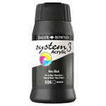 Daler Rowney System 3 Acrylic Paint Mars Black (500ml)