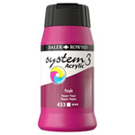 Daler Rowney System 3 Acrylic Paint Purple (500ml)