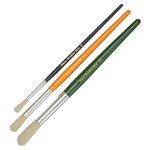 Major Brushes Kids Paint Brushes, Short Handle Hog Bristle (Pack of 30)