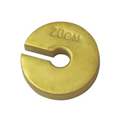 Rapid Brass Plated Slotted Masses - 1 x 20g