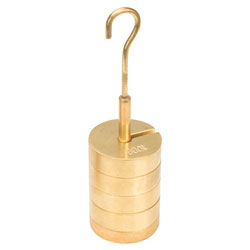 Rapid Set of Masses - Slotted - Brass Plated - 4 x 100g