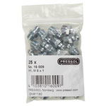 Pressol 16 009 Conical Lubricating Nipple H1-Straight M8x1-VZ 25 Pcs