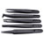 Quadrios 1903EC095 ESD Tweezers 5pc Conductive Plastic Flat Curved