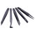 Quadrios 1903EC095 ESD Tweezers 5pc Conductive Plastic Flat Curved