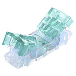 Quadrios 1905C139 Single Wire Connectors 4 Pins Green Pack of 10