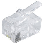 Quadrios 1906C161 Modular Plug Set 4P4C Unshielded 15 pcs