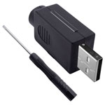 Quadrios 2001C198 USB 2.0 Modular Plug Set Type A Plug Straight 1 pc