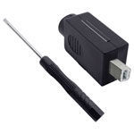 Quadrios 2001C202 USB 2.0 Modular Plug Set Type B Plug Straight
