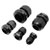 Quadrios 2009CA107 Cable Gland Set PA66 Black RAL 9005 Compact Storage