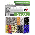 Quadrios 201711C002 Ferrule Set 2700 pcs Insulated/Uninsulated Tin-Plated